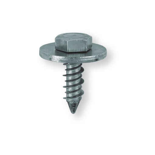 Vis tôle tête hexagonale rondelle imperdable 6,5x20mm